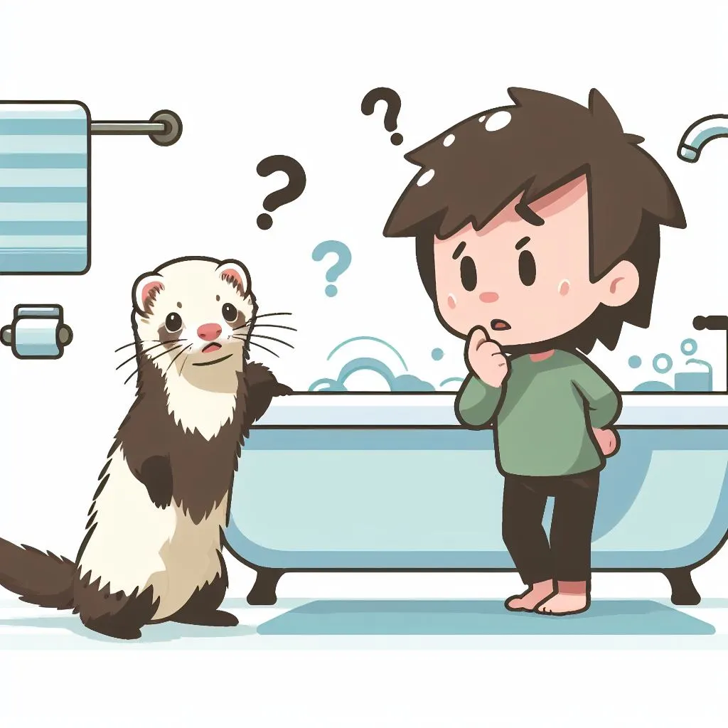 ferret owner confused about its ferret hating baths