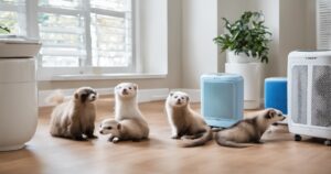 ferrets with some air purifiers