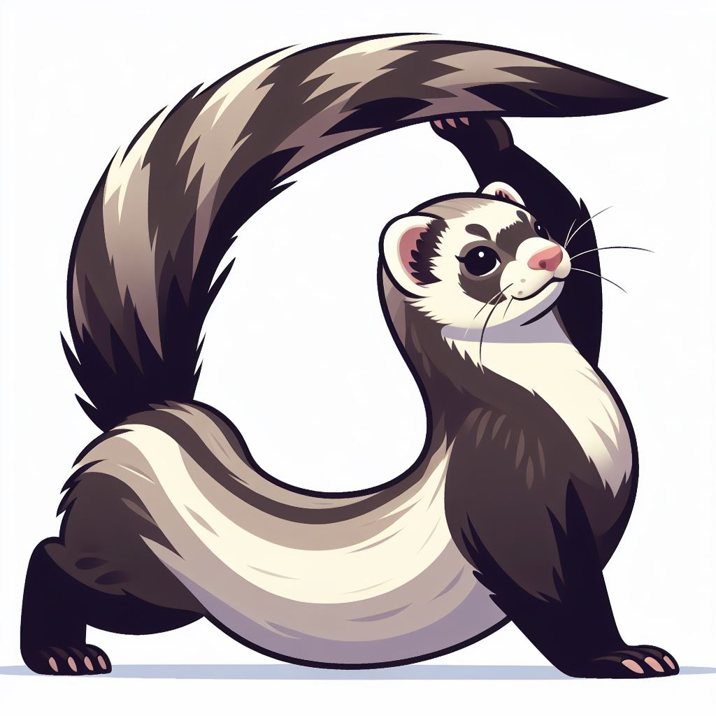 ferret showing flexibility